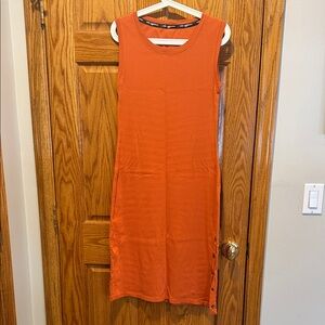 Karl Lagerfeld Sleeveless Orange Dress